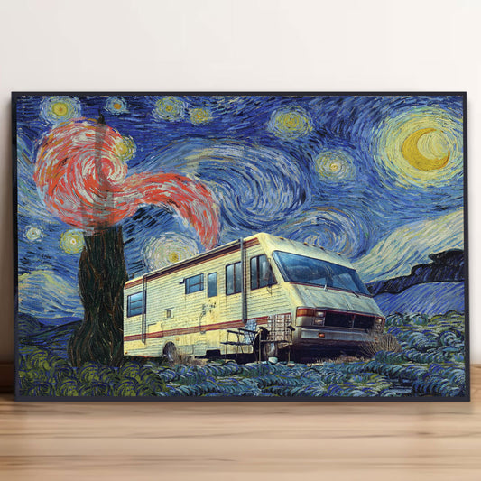 1986 Fleetwood Bounder Breaking Bad RV The Starry Night Poster